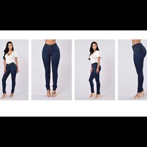 Dark blue skinny jeans